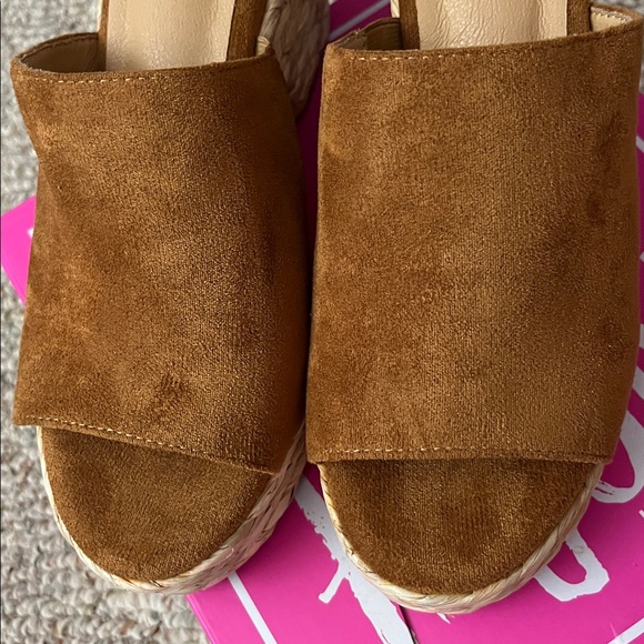 Corkys Suede Wedge Sandals - Picture 2 of 8